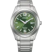 Citizen Eco-Drive Super Titanium Grön Urtavla AW1641-81X Herrklocka grön
