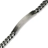 Ace of Spades armband med gravyrplatta 8 mm SSB-8411-8POB/21cm