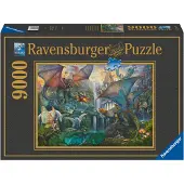 Ravensburger RAV Puzzle Enchanted Forest Dragon 9000| 16721, 9000 st, 14 År