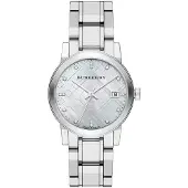 Burberry Ny damklocka The City BU9125 med silverfärgad urtavla och silverfärgad metallrem