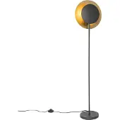 QAZQA Art Deco golvlampa svart med guld - Emilienne