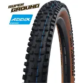 Schwalbe Nobby Nic 26 Evo Addix SuperGrip Tubeless Folding - MTB-däck 26" Bronze Sidewall 2.40