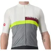 Castelli A Blocco Short Sleeve Jersey White Grey, Size XL