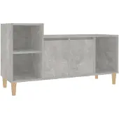 vidaXL Tv-bänk betonggrå 100x35x55 cm konstruerat trä