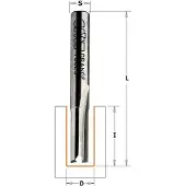 Cmt Rak notfräs ; S=1/4''; D=8 mm