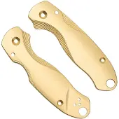 Flytanium Spyderco Para 3 Scales, Lotus Brass