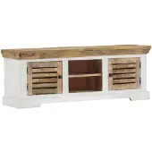 vidaXL Tv-bänk 110x30x40 cm massivt mangoträ