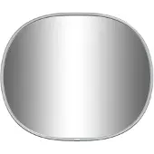 vidaXL Väggspegel silver 30x25 cm