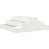 vidaXL Odlingslåda vit 80x80x27 cm massiv furu