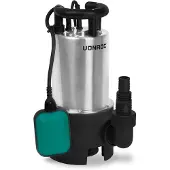 Vonroc Dränkbar pump 1100W – 20000 L/h – rostfritt stål| Smutsigt och rent vatten