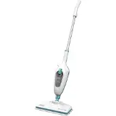 BLACKANDDECKER Black+Decker Floor Wiper Steam Mop, White/Blue 10-in-1 White/Blue