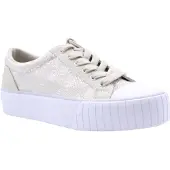 GUESS damsneakers med logotyp, storlek 4G, silverfärgade