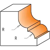Cmt Kant- och hörnfräs ; S=1/2''; D=35 mm