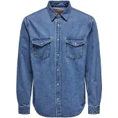 Only & Sons Skjorta 'Bane' blå denim