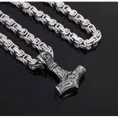 Varia Design Wolf Giant Tor halsband silver