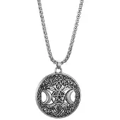 Varia Design Triple Moon halsband silver