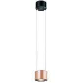 BANKAMP Pendellampa Impulse, dimbar, Koppar, Vardagsrum / matsal, Aluminium / grå / zink, Modern