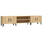 vidaXL TV-skåp Sonoma ek 180x31,5x40 cm konstruerat trä
