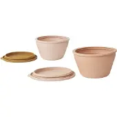 Liewood Fällbara skålar - Silikon - Dale - Rose Multimix - - One Size - Skål