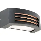 QAZQA Modern vägglampa antracit IP44 - Hurricane 1