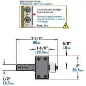 Cmt Falsfräs ; S=1/2''; D=50,8 mm