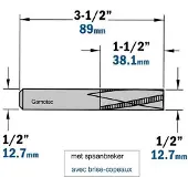 Cmt Rak notfräs 196.506.11; 12,7/38,1 mm