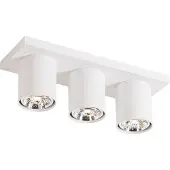QAZQA Modern takspotlight vit 3-ljus - Tubo