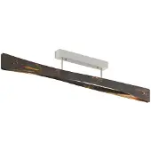 Quitani LED taklampa Lian , dimbar, Brun / rost, Vardagsrum / matsal, Aluminium / grå / zink, Design, LED-taklampa