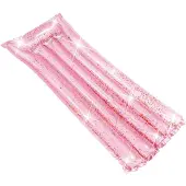 Intex Uppblåsbar Badmadrass Rosa Glittrig