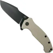 Amare Coloso, tan G10, black blade, pocket knife