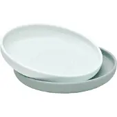 Cam Cam Tallrikar - Silikon - 2-pack - Regnbåge - Blue Mix - - One Size - Tallrik