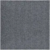 vidaXL Smutsabsorberande matta 100x100 cm grå