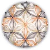 Slamp Taklampor , La Vie M, dimbara, Beige, Vardagsrum, Plast, Design