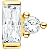 Thomas Sabo örhänge stud white stone gold H2186-414-14