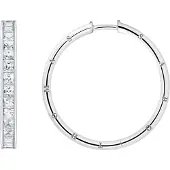 Thomas Sabo hoops white stones pavé silver CR671-051-14