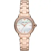 Emporio Armani Damklocka - AR11523 i rostfritt stål Ip-rosé