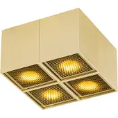 QAZQA Designspotlight guld 4-ljus - Qubo Honey
