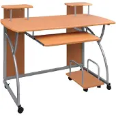 vidaXL Datorbord brun 110x52x88,5 cm konstruerat trä