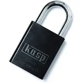 Kasp K14040BLAD Hänglås 38 mm Ny låsning Svart