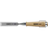 Bahco 425-4 Stämjärn, trähandtag, förnicklat stål ringar, 4 X 140 mm