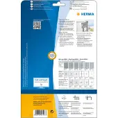Herma Typenschildetiketten A4 silb. 210x297 mm Film 10 St.