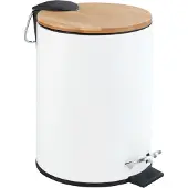 Wenko skräpkorg TORTONA, Easy Close, 3 L, vit ,