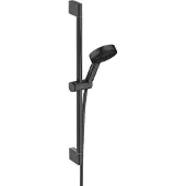 Hansgrohe Pulsify Select S duschsats matt svart med 669 mm duschstang och handdusch med 3 strålar