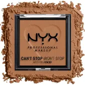Nyx Can’t Stop Won’t Stop Mattifying Powder Kompaktpuder 6 g Nr. 08 - Mocha