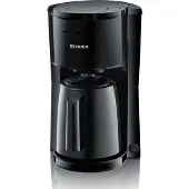 Severin Isolerad filterkaffebryggare - KA9307, 8 koppar, 2 isolerade kannor, droppskydd, 1000 W, svart