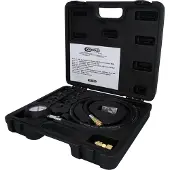 Ks Tools 150.1920 Oljetrycktestare, 12-delars, 0-10bar