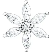 Thomas Sabo örhänge flower white stones H2196-051-14