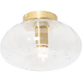 QAZQA Smart taklampa guld med glas inkl. Wifi P45 - Ayesha