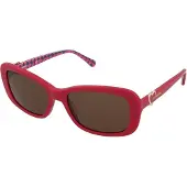 Moschino Love - Fuchsia Rosa Solglasögon Med Bruna Glas