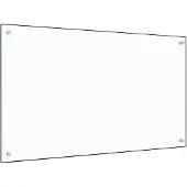 vidaXL Stänkskydd transparent 100x60 cm härdat glas